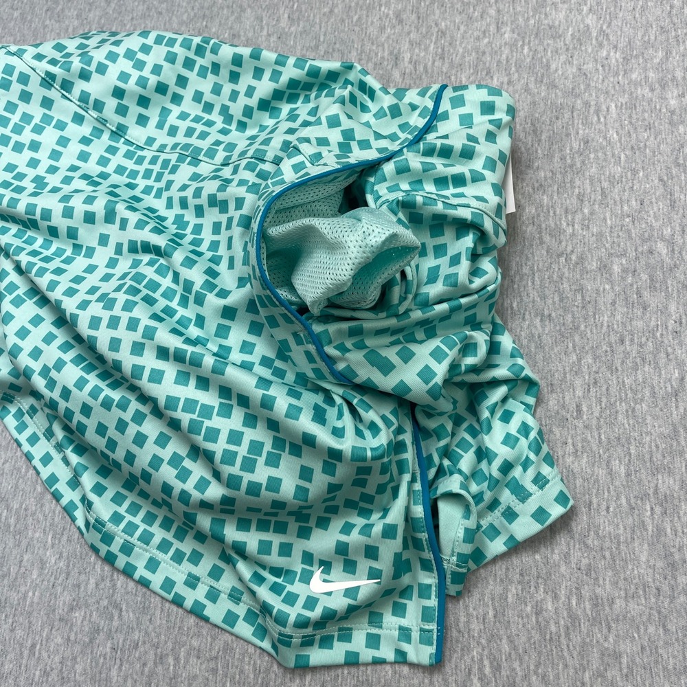 NWT Nike Golf Womens Dri-FIT Polo Shirt and Skort Set Teal Geometric Tennis XS - Picture 8 of 13